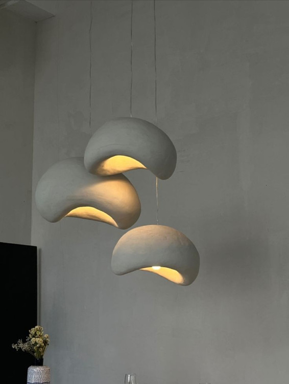 لوستر راگبل سقفی پاپیه ماشه