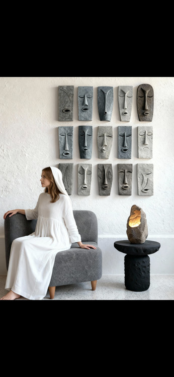 دیوارکوب فانتزی چهره پاپیه ماشه،ست