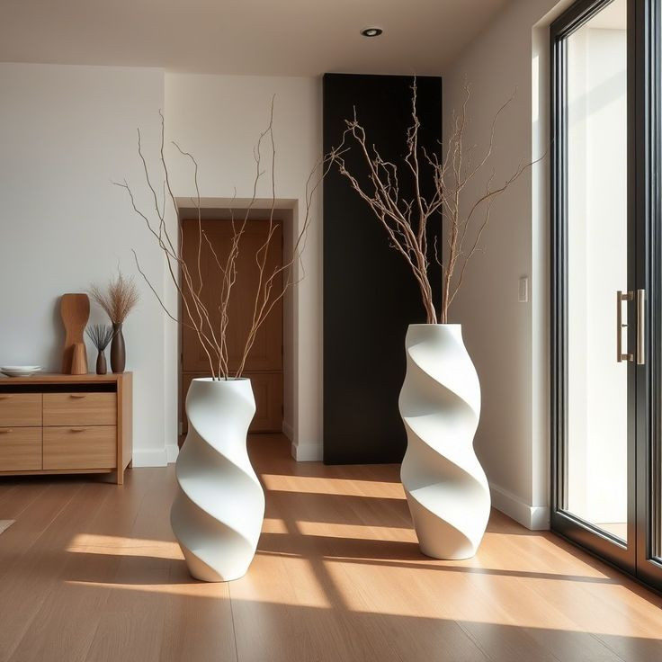 گلدان کنار سالنی دفرمه پاپیه ماشه