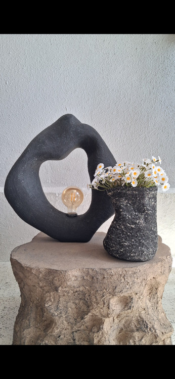 اباژور رومیزی مینیمال پاپیه ماشه مشکی