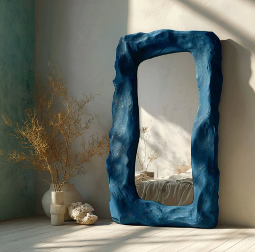 اینه مینیمال قدی پاپیه ماشه سورمه ای